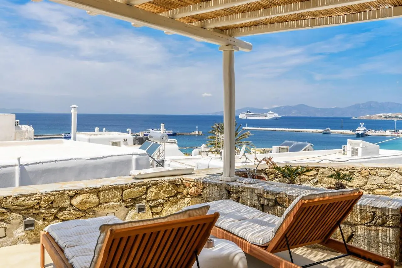 Supreme Mykonos Town House With Views & Pool & Parking别墅