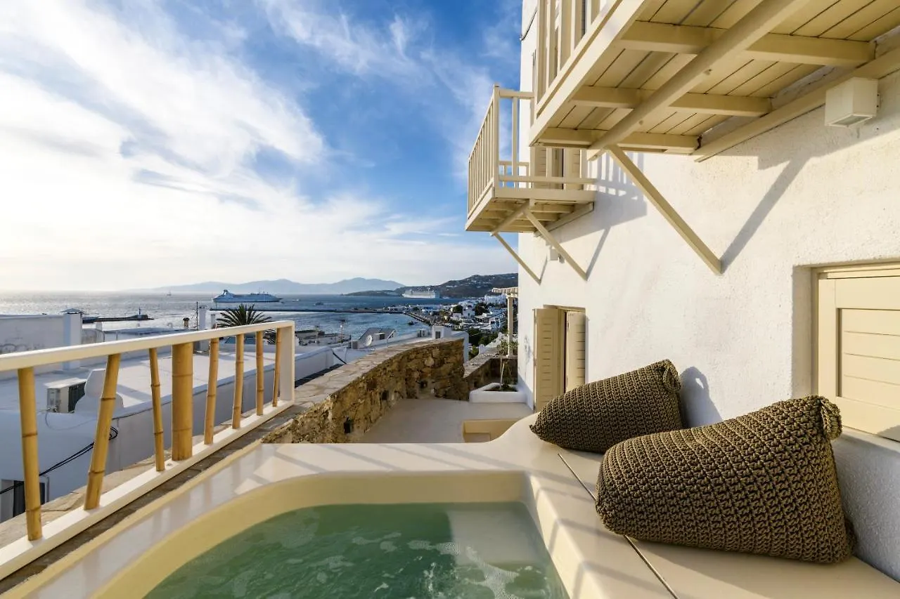 Supreme Mykonos Town House With Views & Pool & Parking别墅